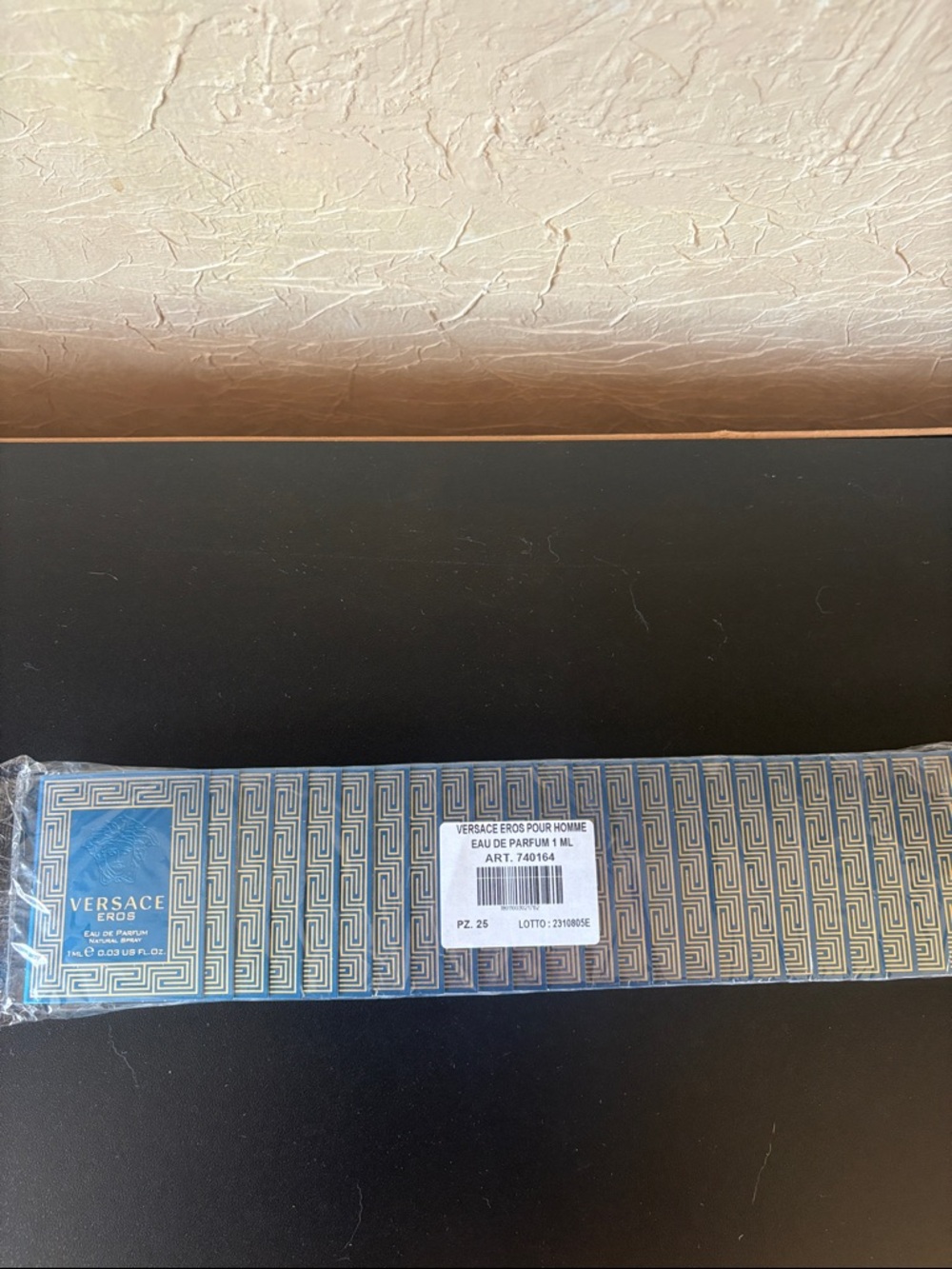 Versace Eros Decorative Reed Diffuser - Blue and Gold Pattern